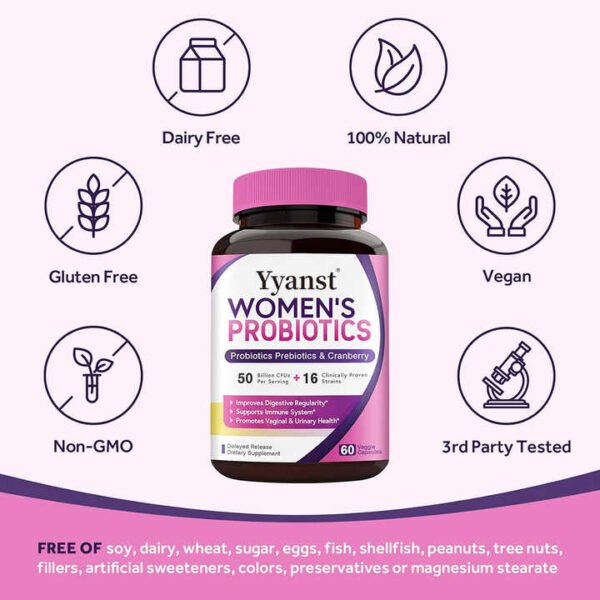 Cranberry Prebiotics Capsules for Women
